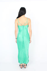 Blak Luxe - Green Slip Dress