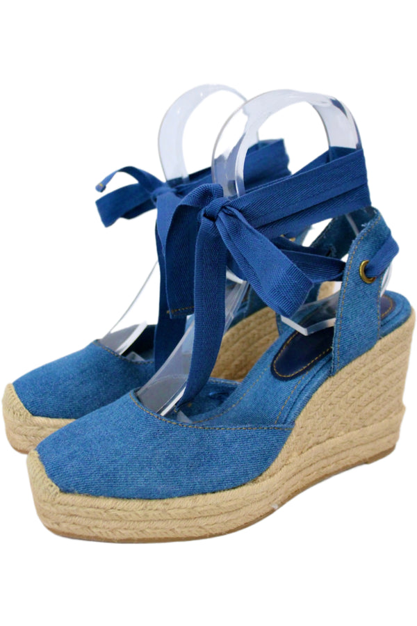 Zara - Denim Espadrille Wedges