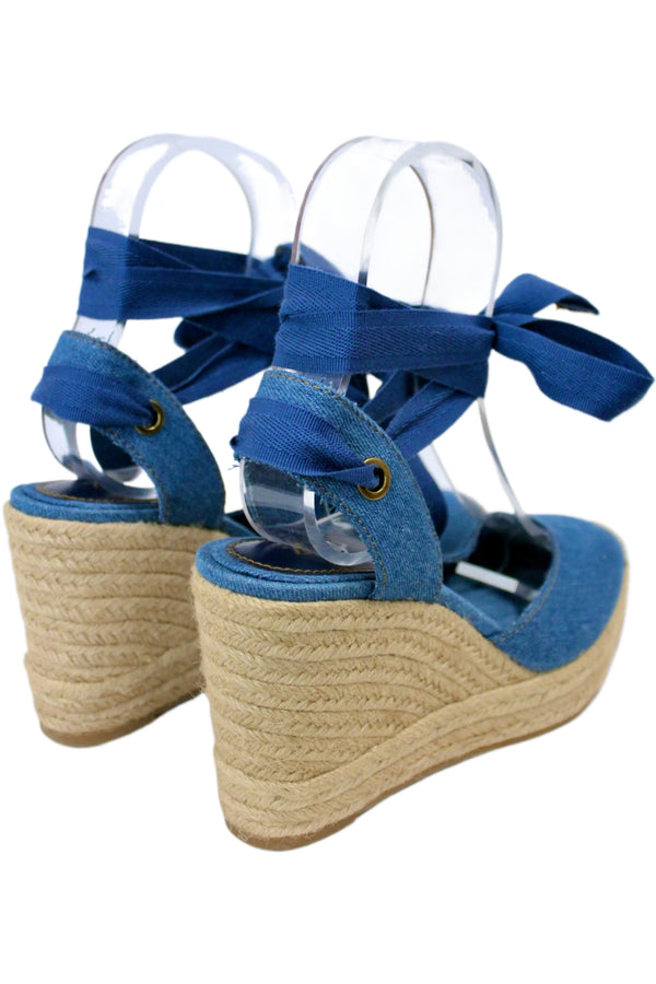 Zara - Denim Espadrille Wedges