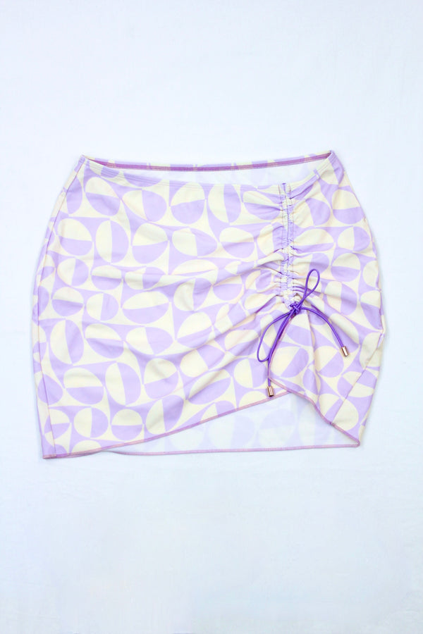 Geometric Print Swim Skirt