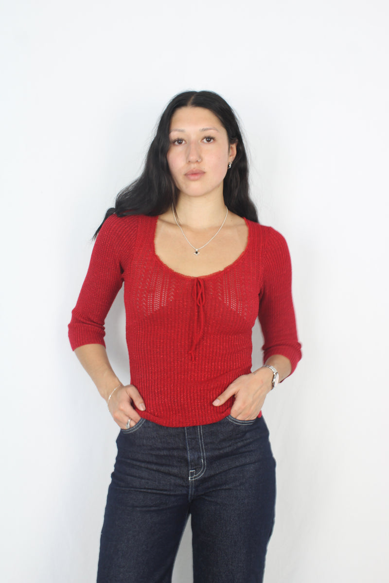 La Belle - Vintage Sparkly Knit Top