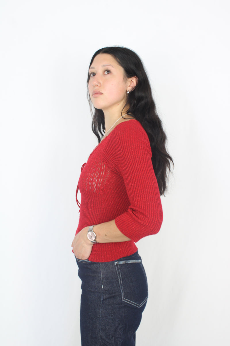 La Belle - Vintage Sparkly Knit Top