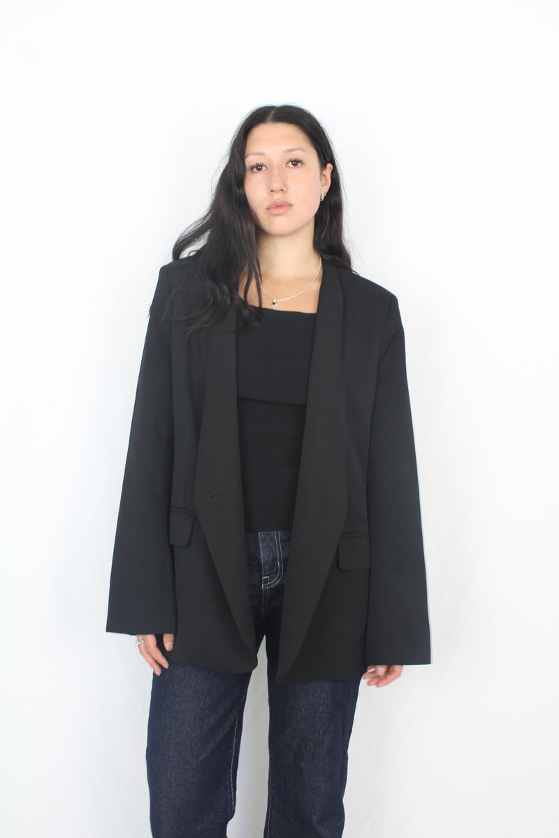 Gregory - Collarless Oversized Blazer