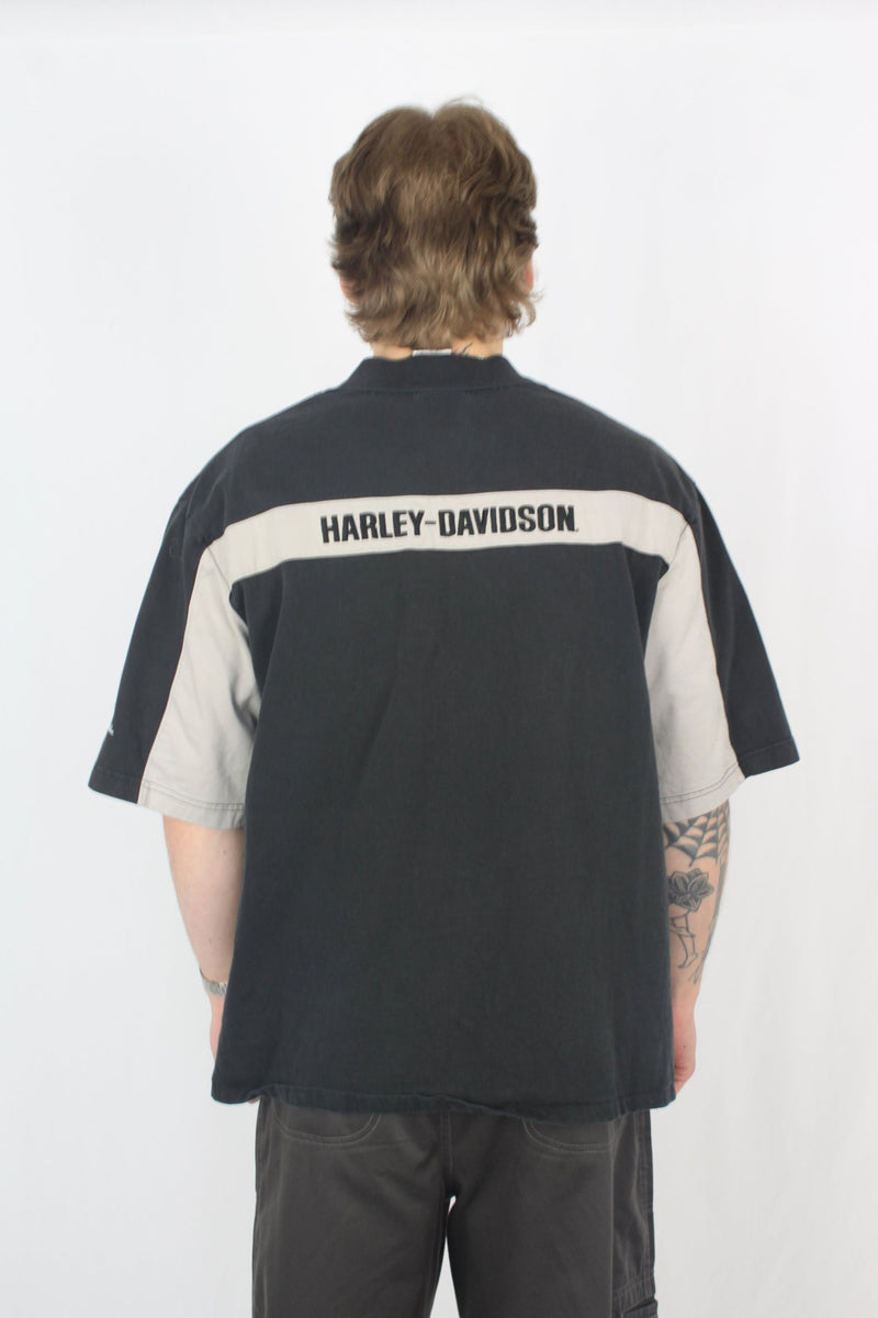 Harley Davidson - 1/4 Button Top