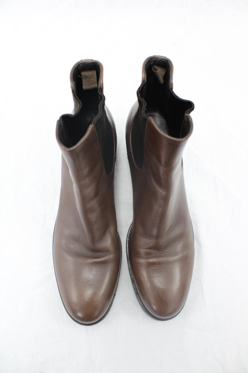 Prada - Leather Chelsea Boots