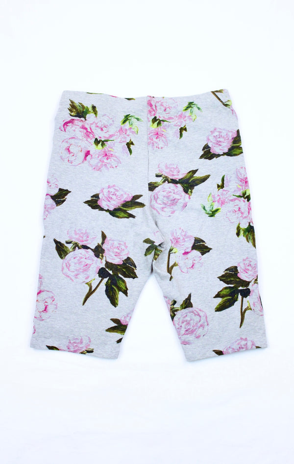 Jeremy Scott for Adidas - Tie Front Floral Bike Shorts