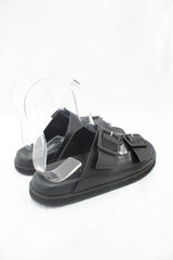 Mi Piaci - Leather Buckle Sandals