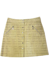 FENDI - Lazer Cut Suede Skirt