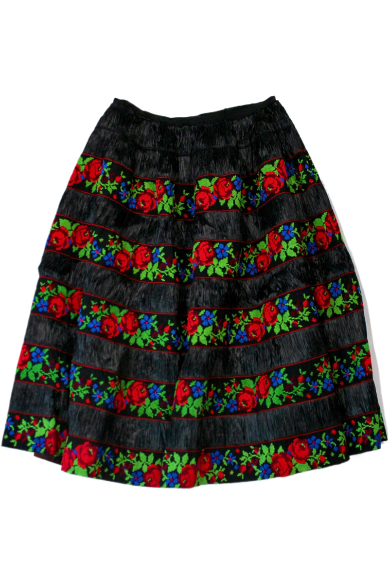 Embroidered Midi SKirt