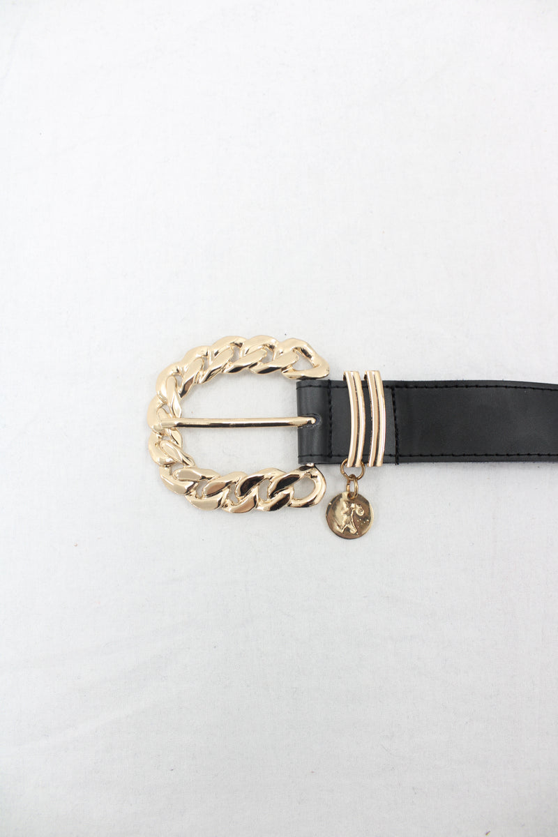 Karen Walker - Black Chunky Chain Belt