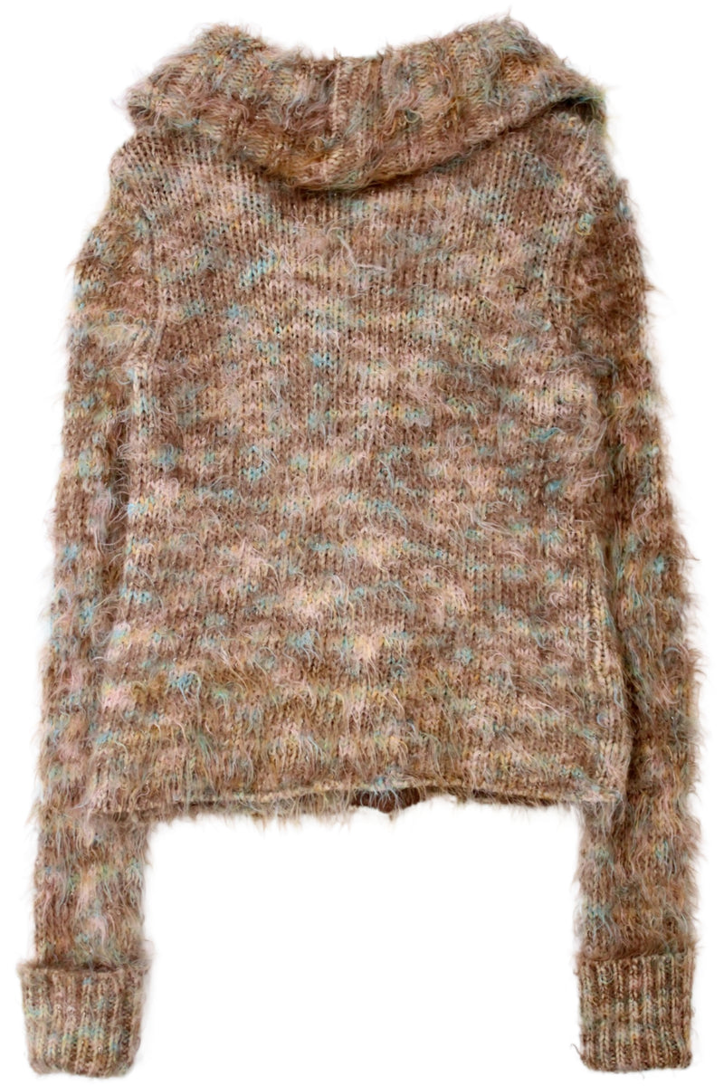 Hand Knit by Dollie - Fuzzy Cardigan