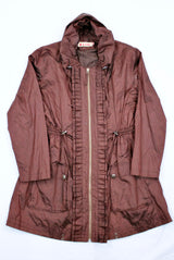 Hooded Nylon Longline Jacket