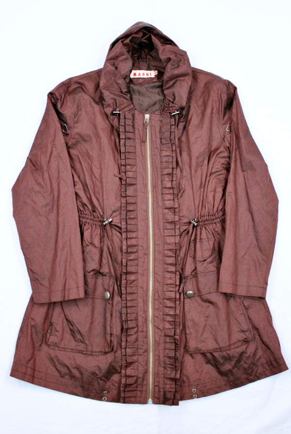 Marni - Hooded Nylon Longline Jacket