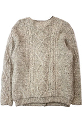 Heather Grey Cable Cardigan