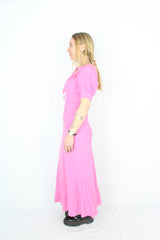 Ruby - Pink Linen Dress