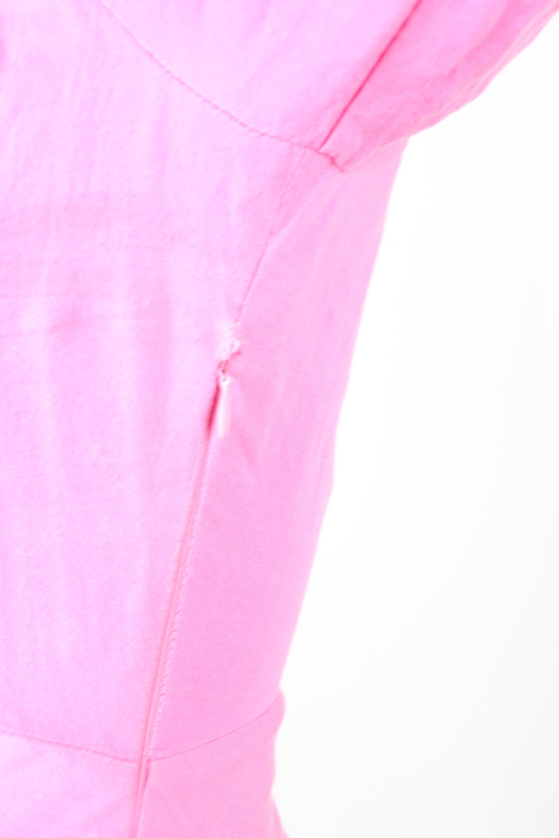 Ruby - Pink Linen Dress