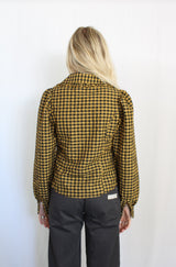Gingham Collared Blouse