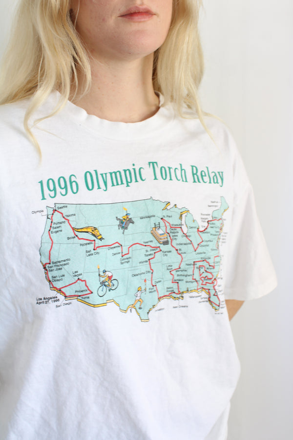 1996 Vintage Olympic Torch Relay Tee