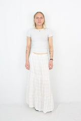 Marle - Gingham Linen Skirt