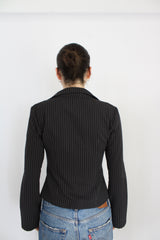 Black Pinstripe Shirt