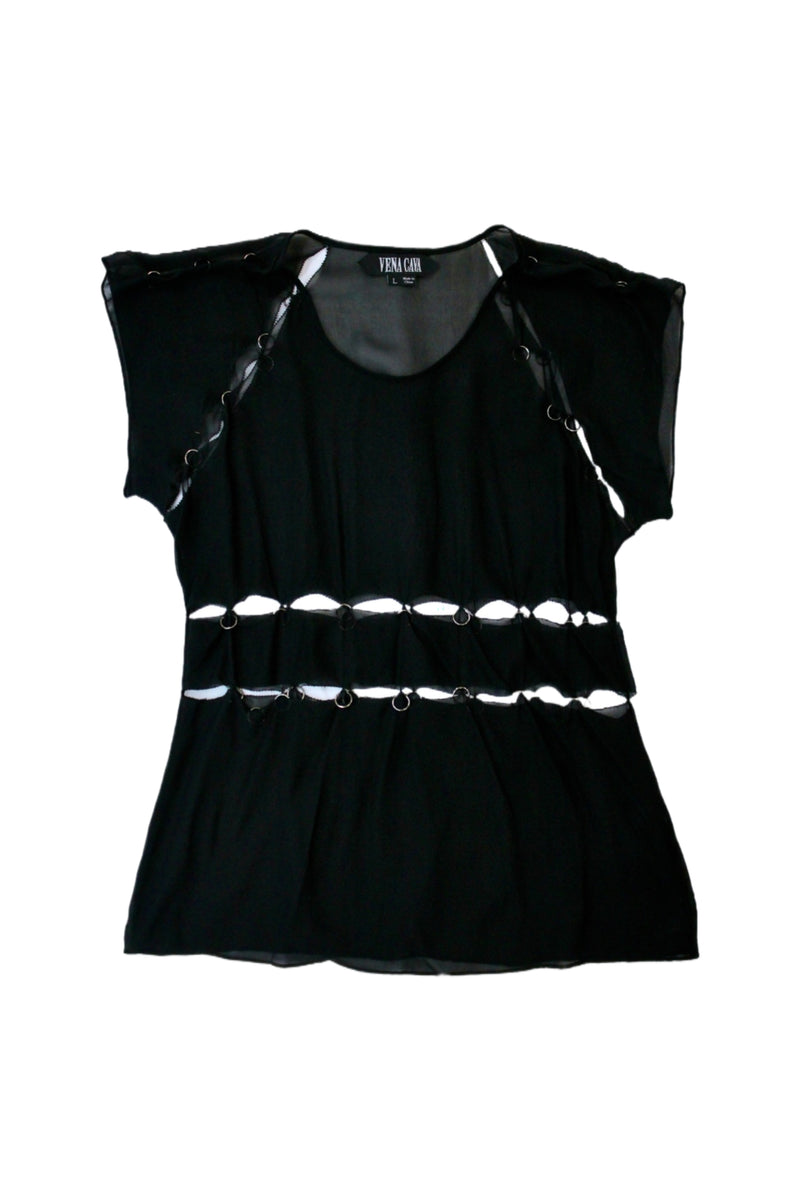 Vena Cava - Chiffon + Metal Ring Top