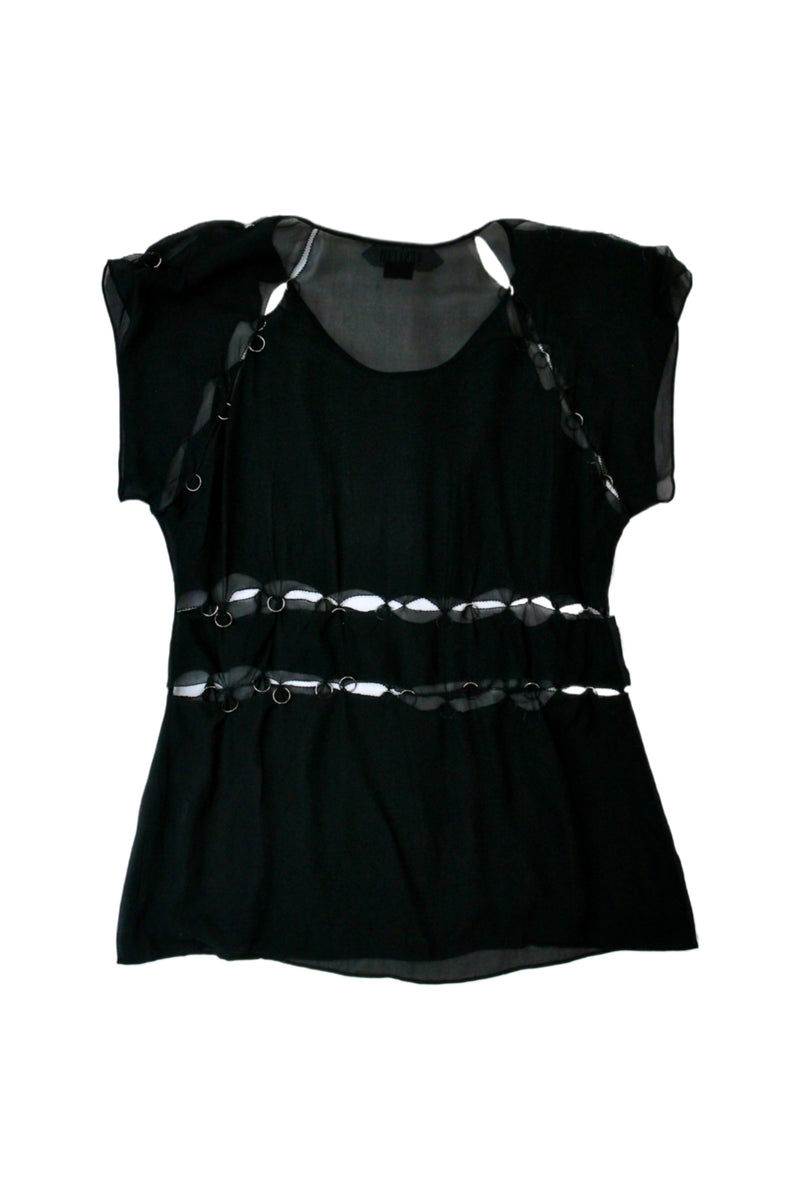 Vena Cava - Chiffon + Metal Ring Top