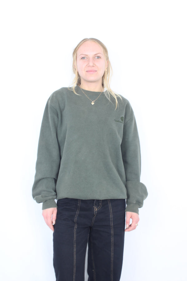 Carhartt - Green Logo Crewneck