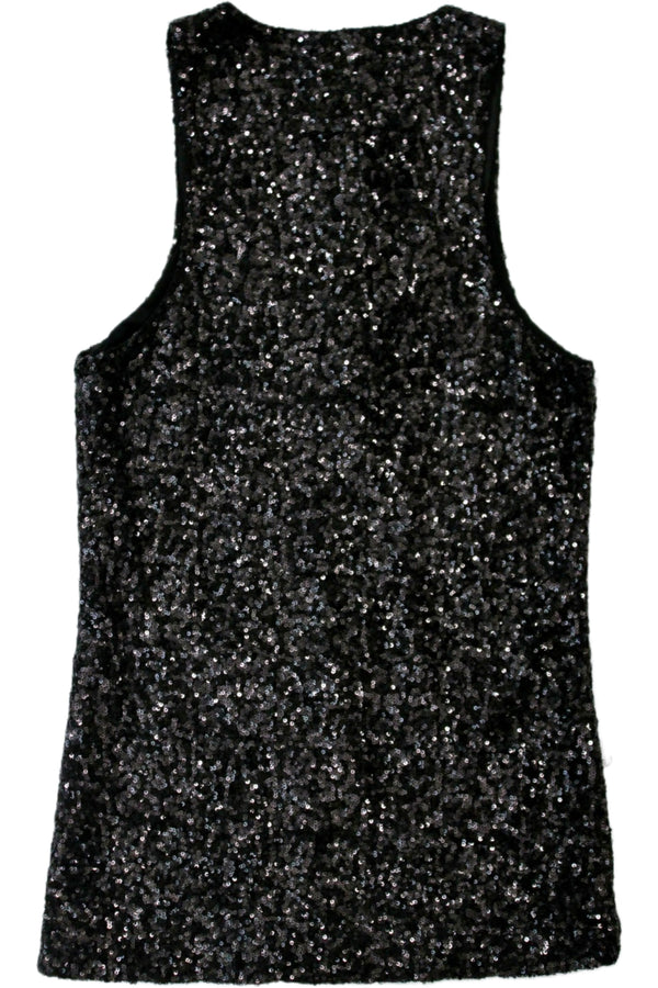 Alice + Olivia Scoop - Sequin Tank