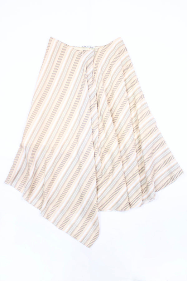 Striped Handkerchief Hem Skirt