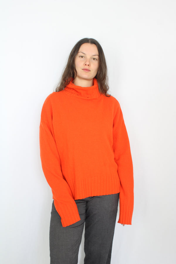 Repertoire - Orange Turtleneck Jumper