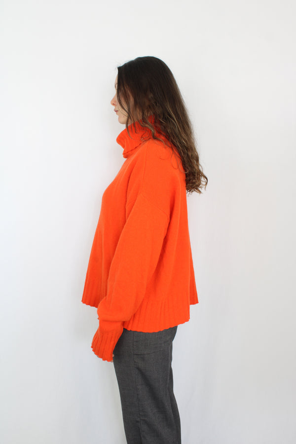 Repertoire - Orange Turtleneck Jumper