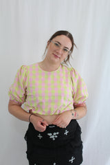 'Holly Gingham' Top NWT
