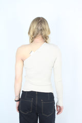 Dissh - Ribbed One Shoulder Top