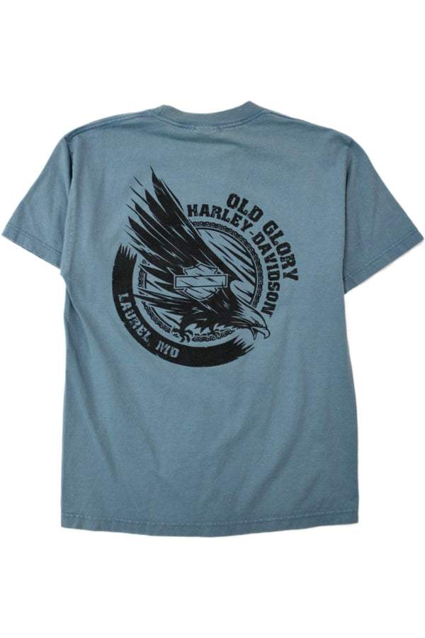 Harley Davidson Motor Cycles - Old Glory Tee