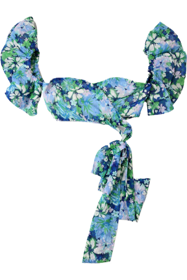 Majorelle - Floral Wrap Crop