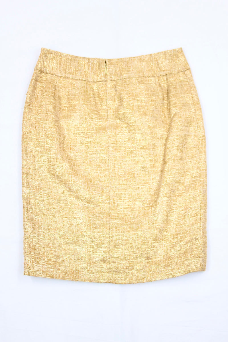 Metallic Pencil Skirt