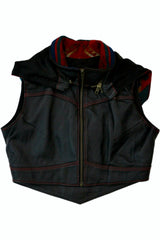 Kiyote Of Big Sur - Cropped Leather Vest