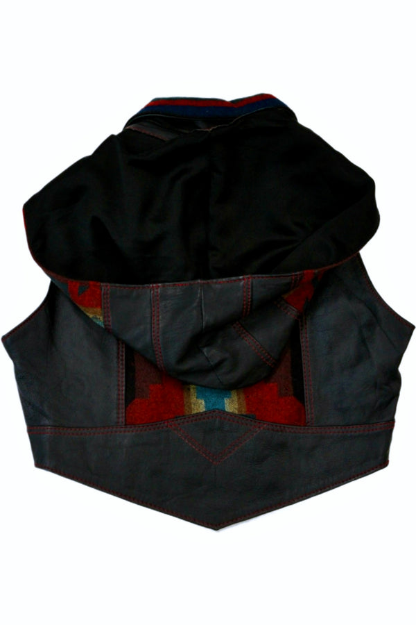 Kiyote Of Big Sur - Cropped Leather Vest