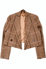 Acne Studios - Cropped Plaid Blazer