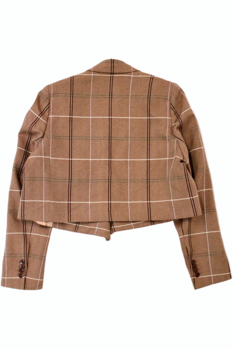 Acne Studios - Cropped Plaid Blazer