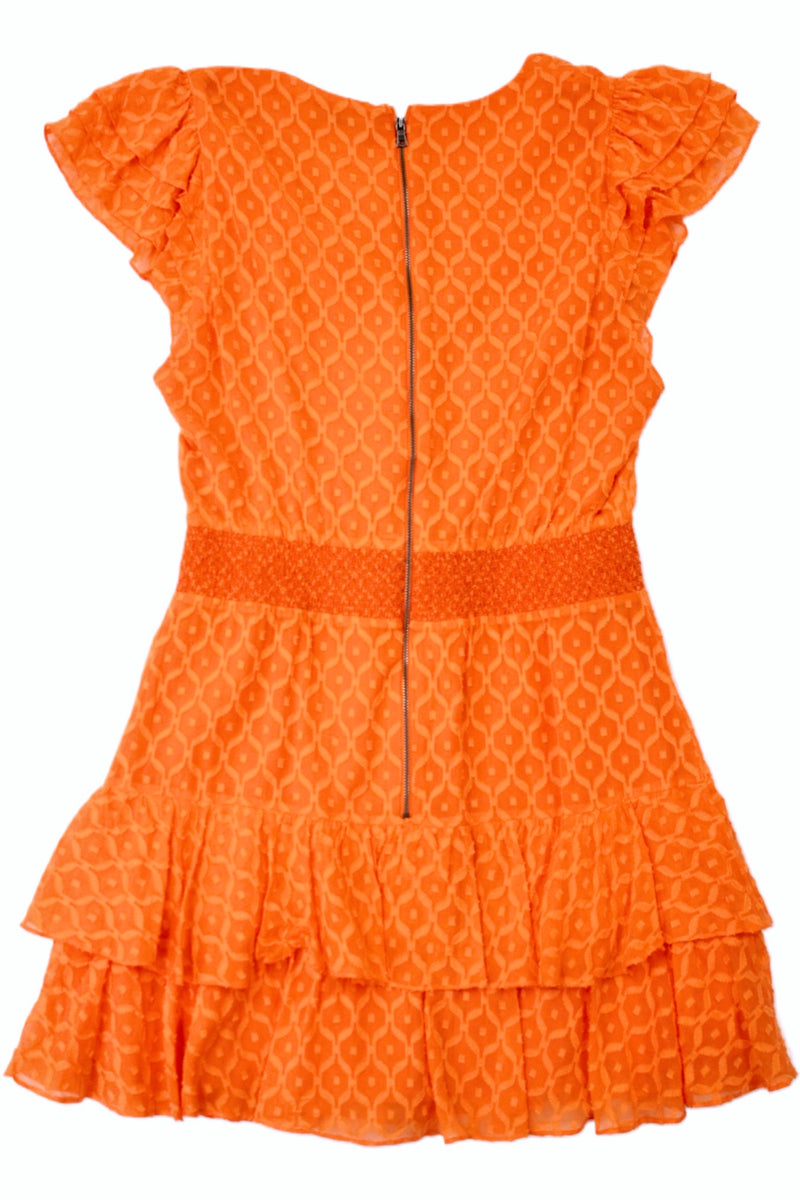 Alice + Olivia - Textured Chiffon Mini Dress