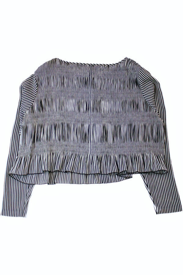 Vivienne Tam - Striped Plise Crop