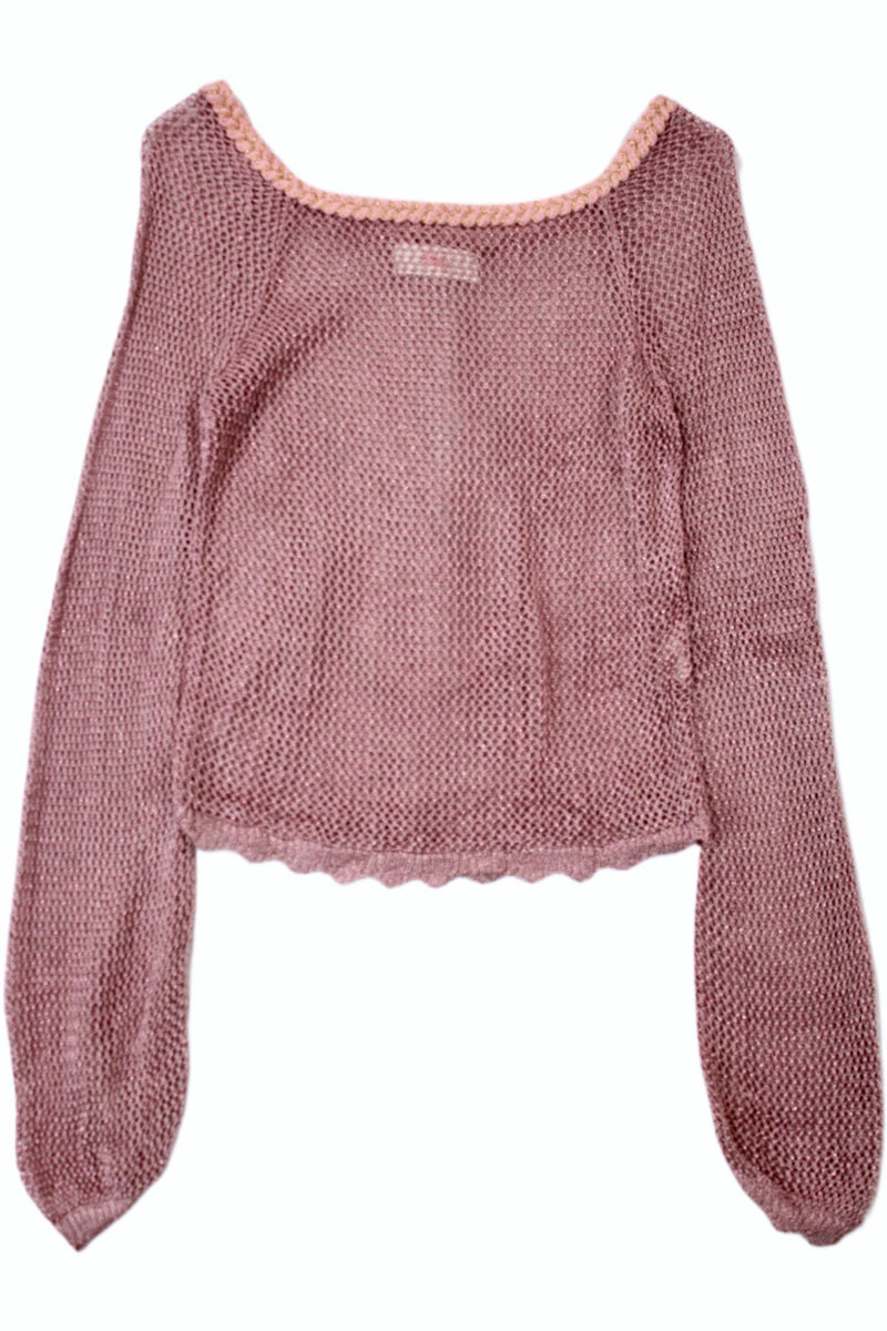 BTB - Cotton Mesh Knit Top