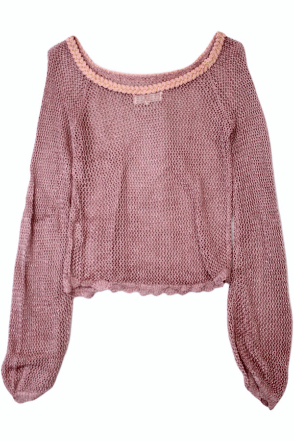 BTB - Cotton Mesh Knit Top