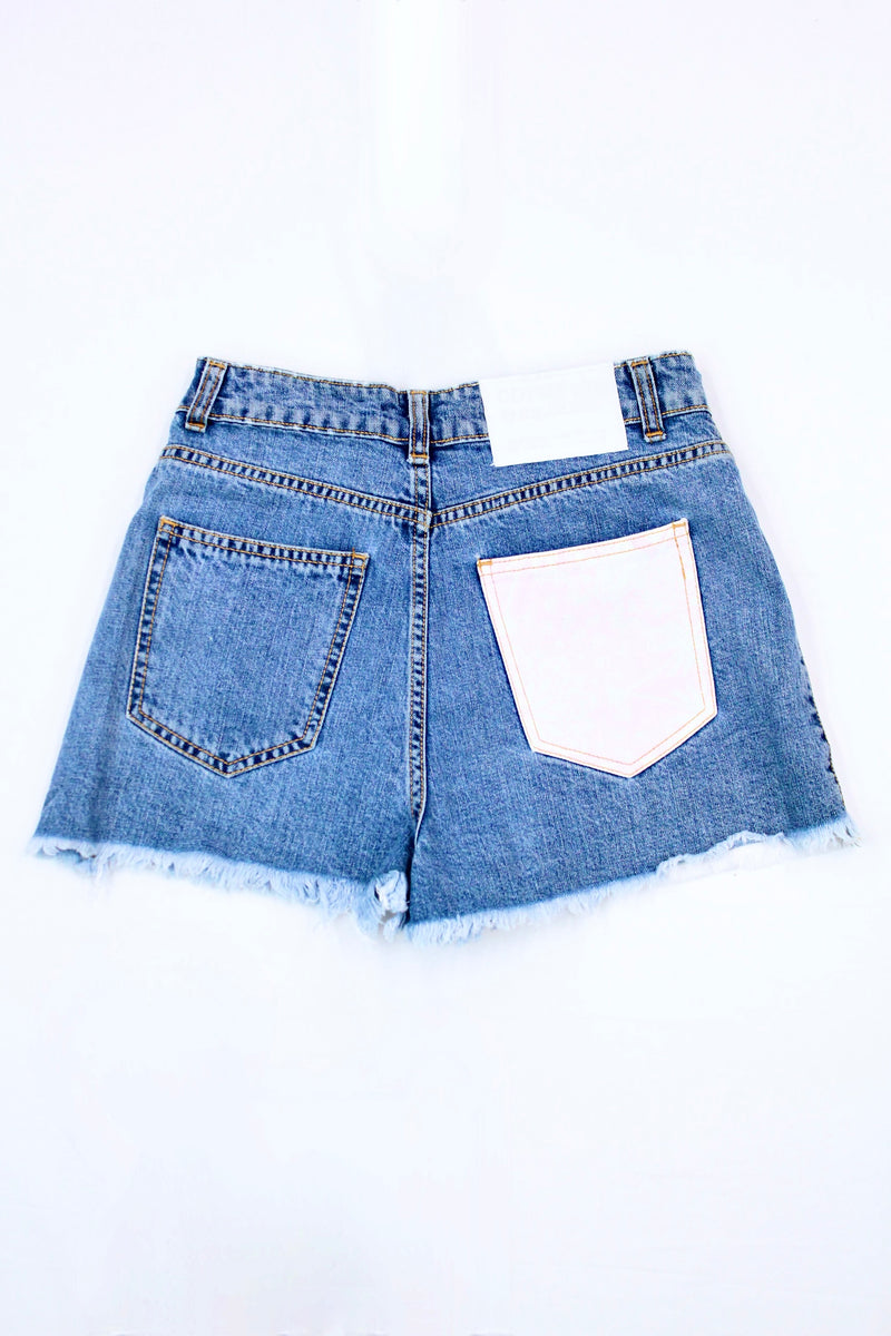 Contrast Patch Shorts