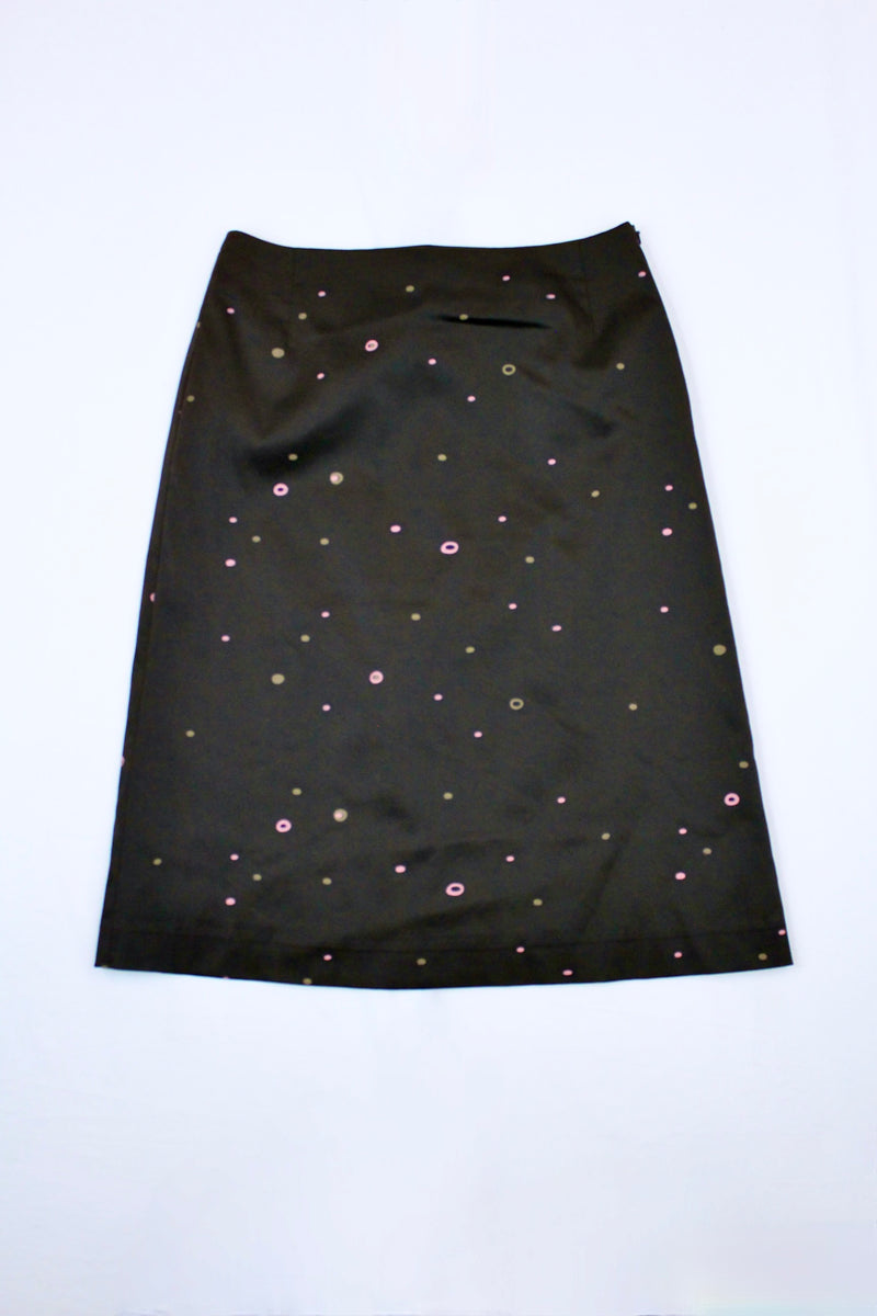 Satin A-Line Skirt