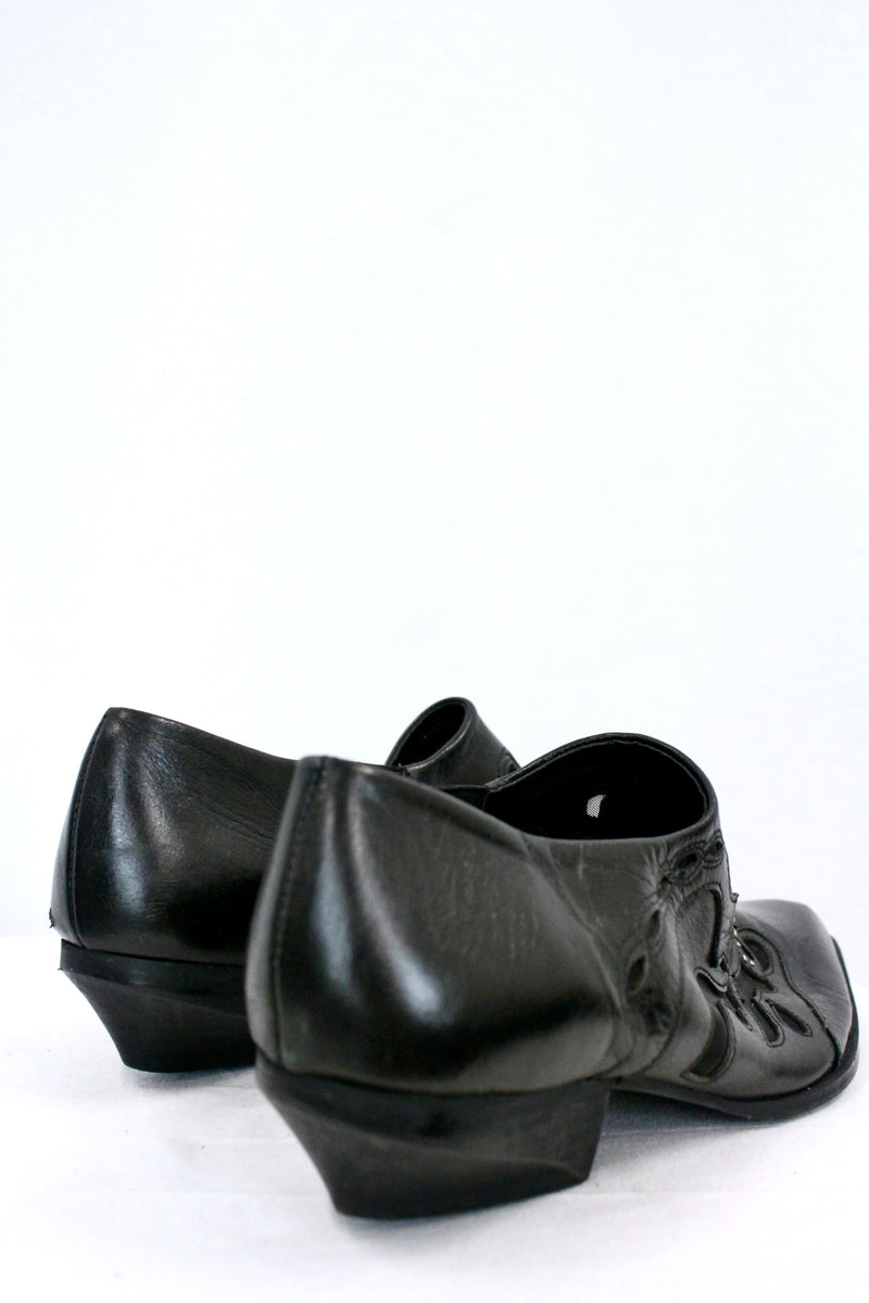 Zara Woman - Studded Leather Slip Ons
