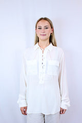 Silk Lace Front Shirt