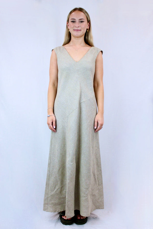 Panelled Suiting Maxi