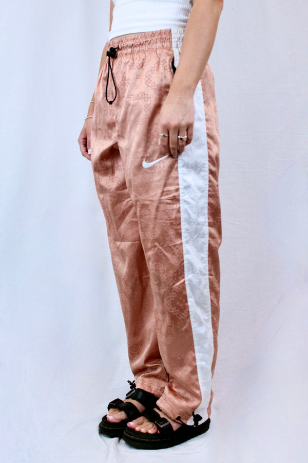 Patterned Satin Trackpants
